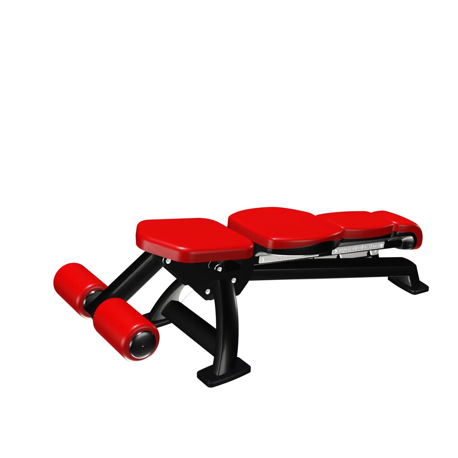 Adjustable bench with decline support - 7 serie