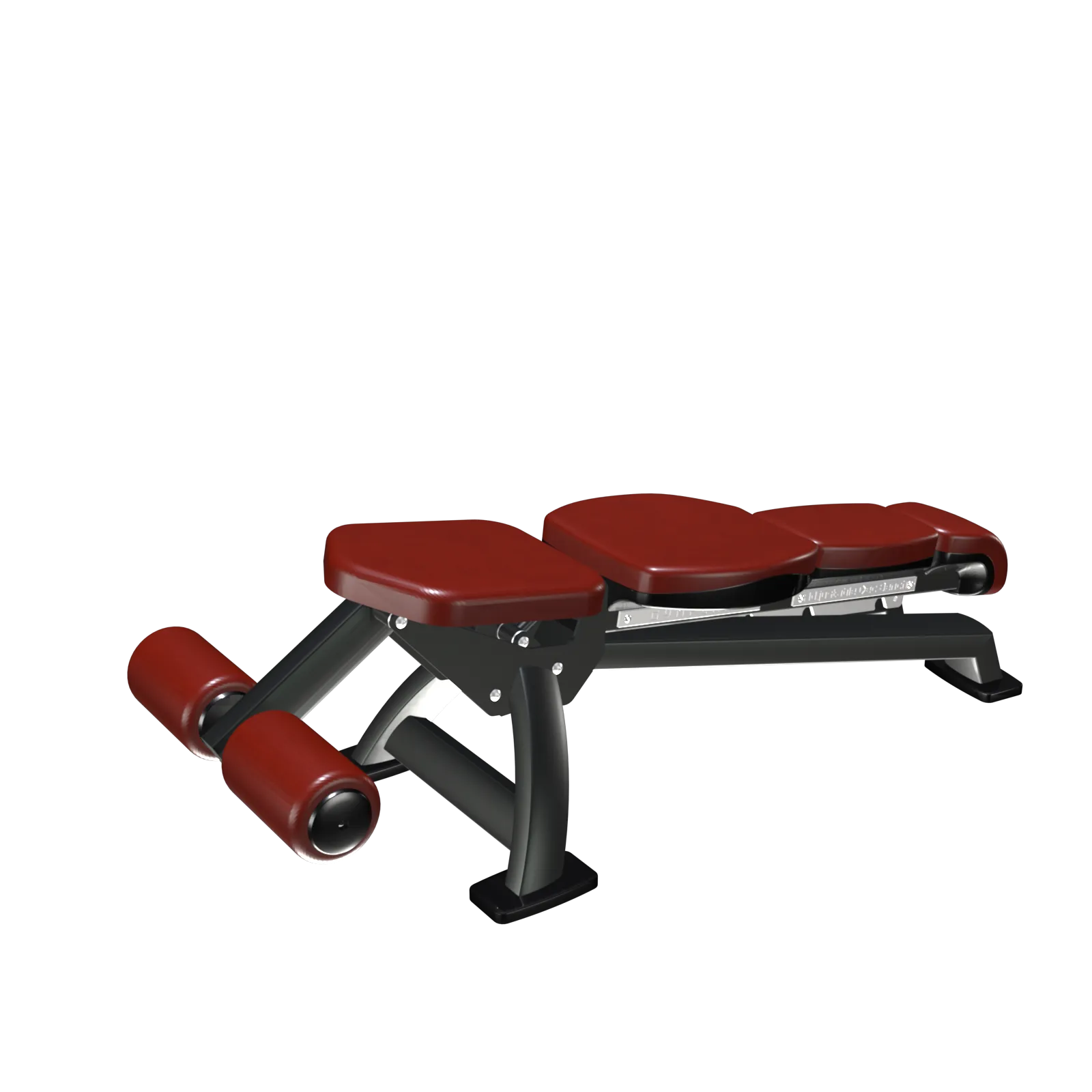 Adjustable bench with decline support - 7 serie